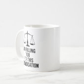 Tasse de café drôle pour avocats pour les professi (Devant gauche)
