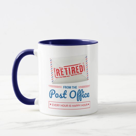 Tasse de café drôle pour la retraite d'un facteur (Gauche)