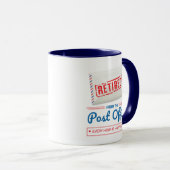 Tasse de café drôle pour la retraite d'un facteur (Devant droit)