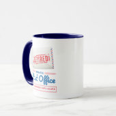 Tasse de café drôle pour la retraite d'un facteur (Devant gauche)