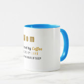 Tasse de café drôle pour maman – Alimentée par le (Devant droit)