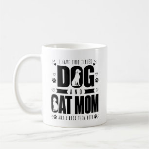 Tasse de café drôle pour maman de chien et de chat