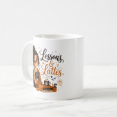 Tasse de café drôle pour professeur d'Halloween, L (Devant gauche)