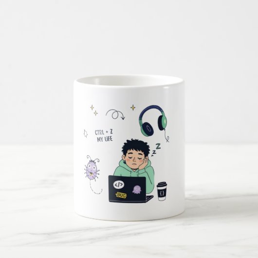 Tasse de café drôle pour programmeur de code – Ctr (Centre)