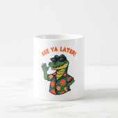 Tasse de café drôle rétro Alligator À plus tard (Centre)