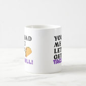 Tasse de café drôle sur le thème des tacos, cadeau (Centre)