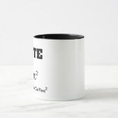 Tasse de café drôle un calembour E=MC2. de la (Centre)
