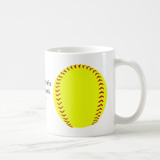 Tasse de café du base-ball de Fastpitch (Droite)