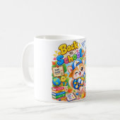 Tasse de café du campus de l'école Kawaii Corgi (Devant gauche)
