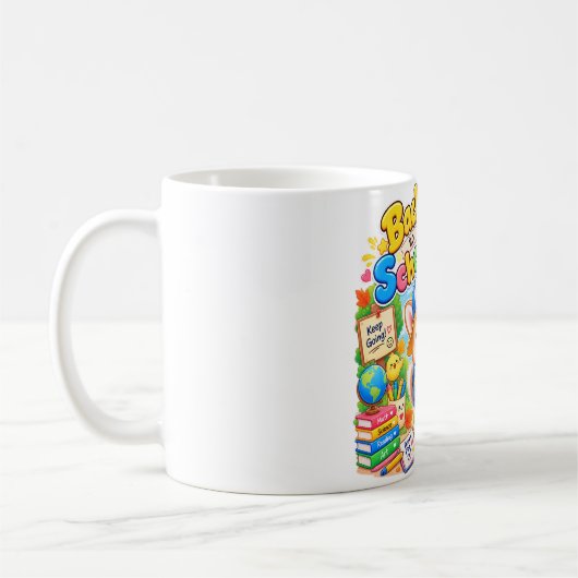 Tasse de café du campus de l'école Kawaii Corgi (Gauche)