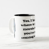 Tasse de café du chasseur drôle de morelle (Devant gauche)