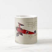 Tasse de café du combattant WWI du Fokker DR 1 (Centre)