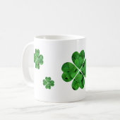 Tasse de café du jour de shamrocks de St Patrick (Devant gauche)