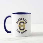 Tasse de café du lycée Clarkston Michigan (Gauche)