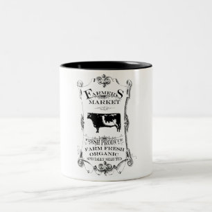 Tasse de café du marché d'agriculteurs