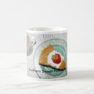 Tasse de café du sud de tarte de patate douce de