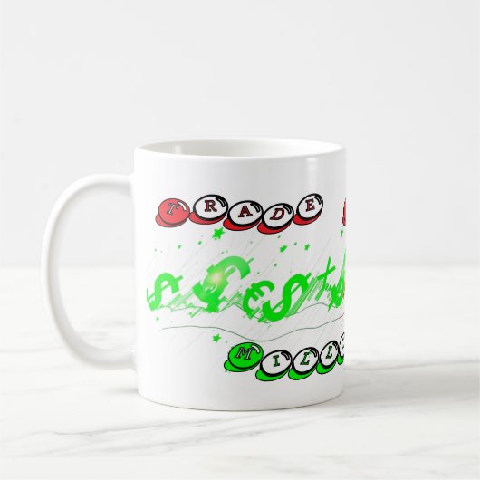 Tasse de café du trader du marché boursier (Gauche)
