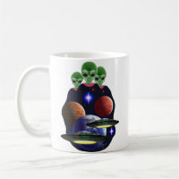 Tasse de café d'UFO/alien