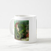 Tasse de café d'une chevelure rouge de sirène (Devant gauche)
