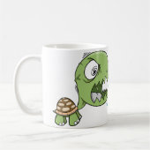 Tasse de café dure folle aliénée de tortue (Gauche)