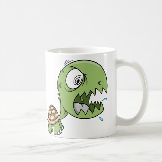 Tasse de café dure folle aliénée de tortue (Droite)