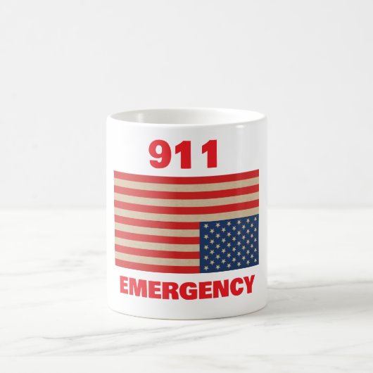Tasse de café d'urgence 911 (Centre)