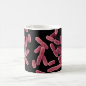 Tasse de café - E coli (rouge sur le noir) (Centre)