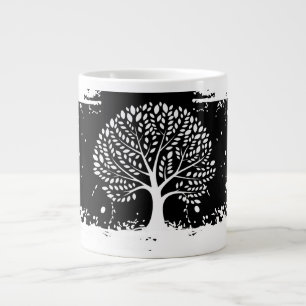 Tasse de café éclaboussée avec l'Arbre de Vie