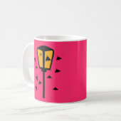Tasse de café Éclairage public et papillons de nui (Devant gauche)