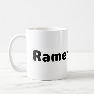 Tasse de café - Écriture noire - Amateur de Ramen