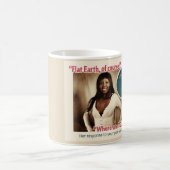 Tasse de café éducative de la terre plate #3 (Centre)