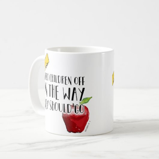 Tasse de café élémentaire de maître d'école (Devant gauche)