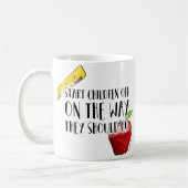 Tasse de café élémentaire de maître d'école (Gauche)