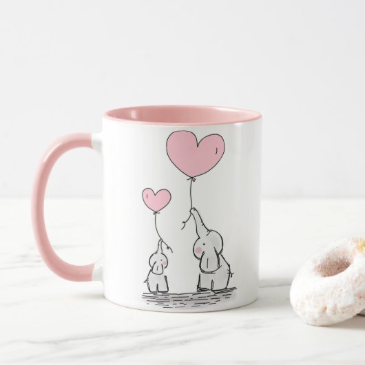 tasse de café elephant (Avec donut)
