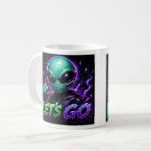 Tasse de café Emote Alien Let's Go (Devant gauche)