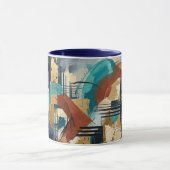 Tasse de café en art abstrait (Centre)