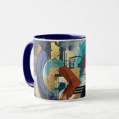 Tasse de café en art abstrait (Devant gauche)