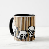 Tasse de café en bambou de panda (Devant gauche)