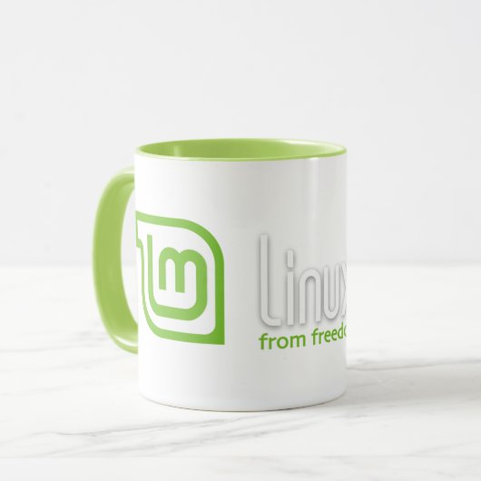 Tasse de café en bon état de Linux (Devant gauche)