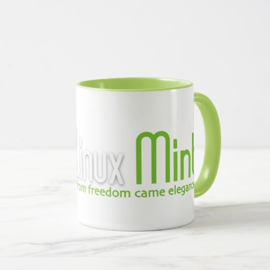 Tasse de café en bon état de Linux (Devant droit)
