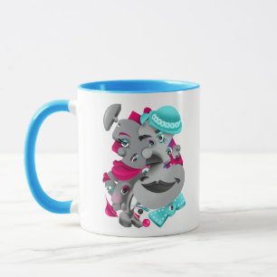 Tasse de café en céramique audacieuse et artistiqu