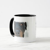 Tasse de café en céramique de rottweiler (Devant gauche)