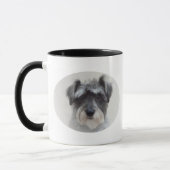 Tasse de café en céramique de Schnauzer noir et (Gauche)