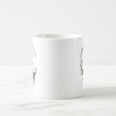 Tasse de café en costume d'affaires drôle de chien (Centre)