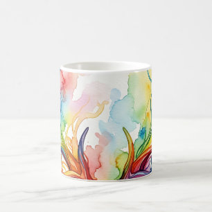 Tasse de café en fine art avec des bois de cerf ar