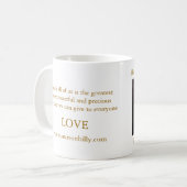 tasse de café en forme de coeur de lune (Devant gauche)
