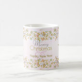 Tasse de café en pastel de Noël de fleur (Centre)