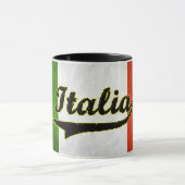 Tasse de café en verre noire de l'Italie de (Centre)