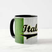 Tasse de café en verre noire de l'Italie de (Devant gauche)