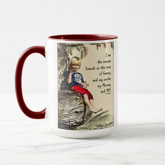 Tasse de café enorme d'arbre généalogique d'Ethan (Gauche)